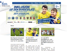 Tablet Screenshot of footballismore.org